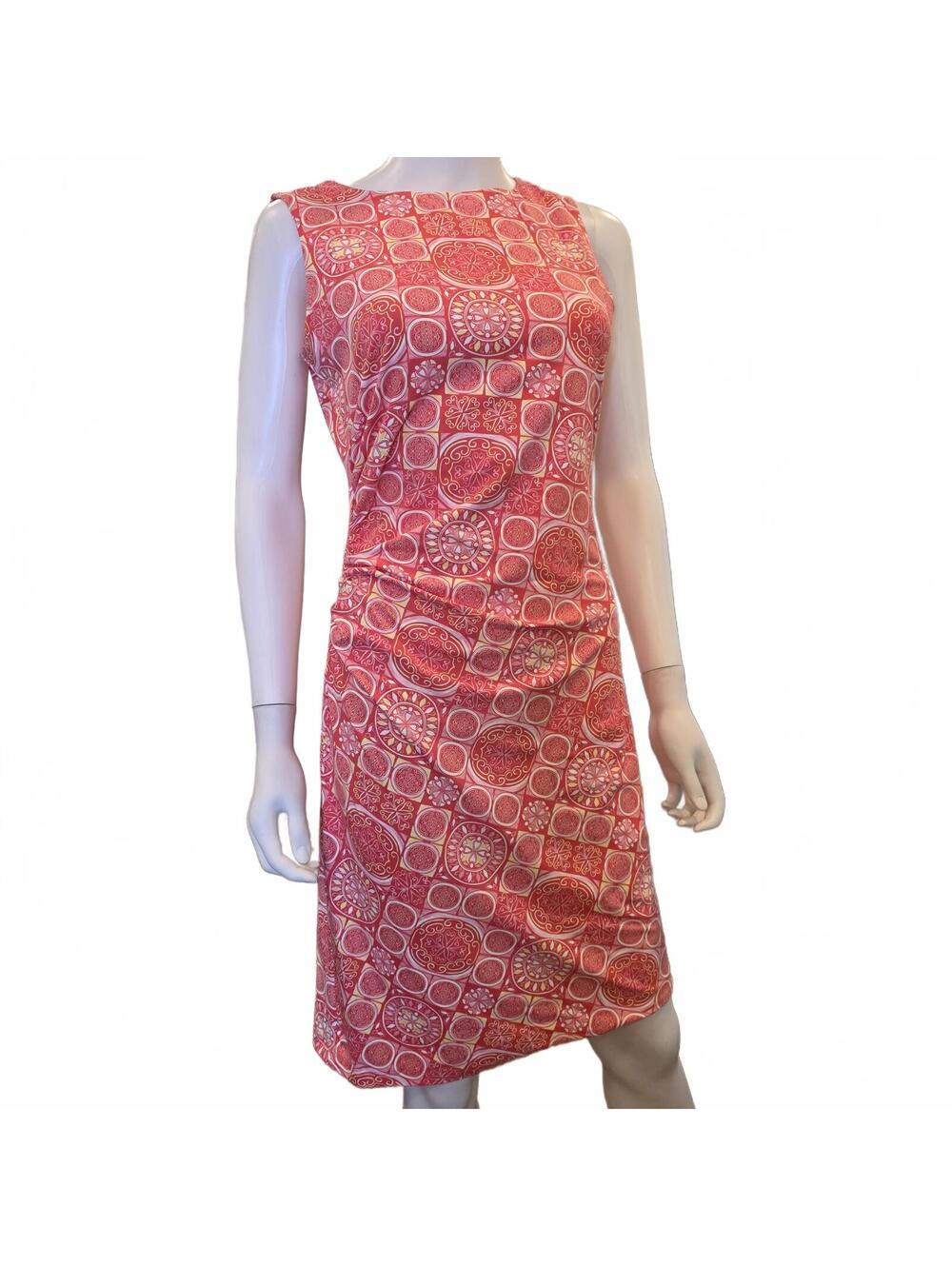 J. McLaughlin Orla Sleeveless dress Pink Yellow Size Small Spring Summer